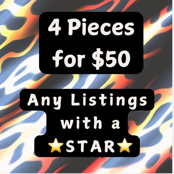 Choose ANY 4 items with a ⭐️ in the title for $50! - Picture 5 of 6